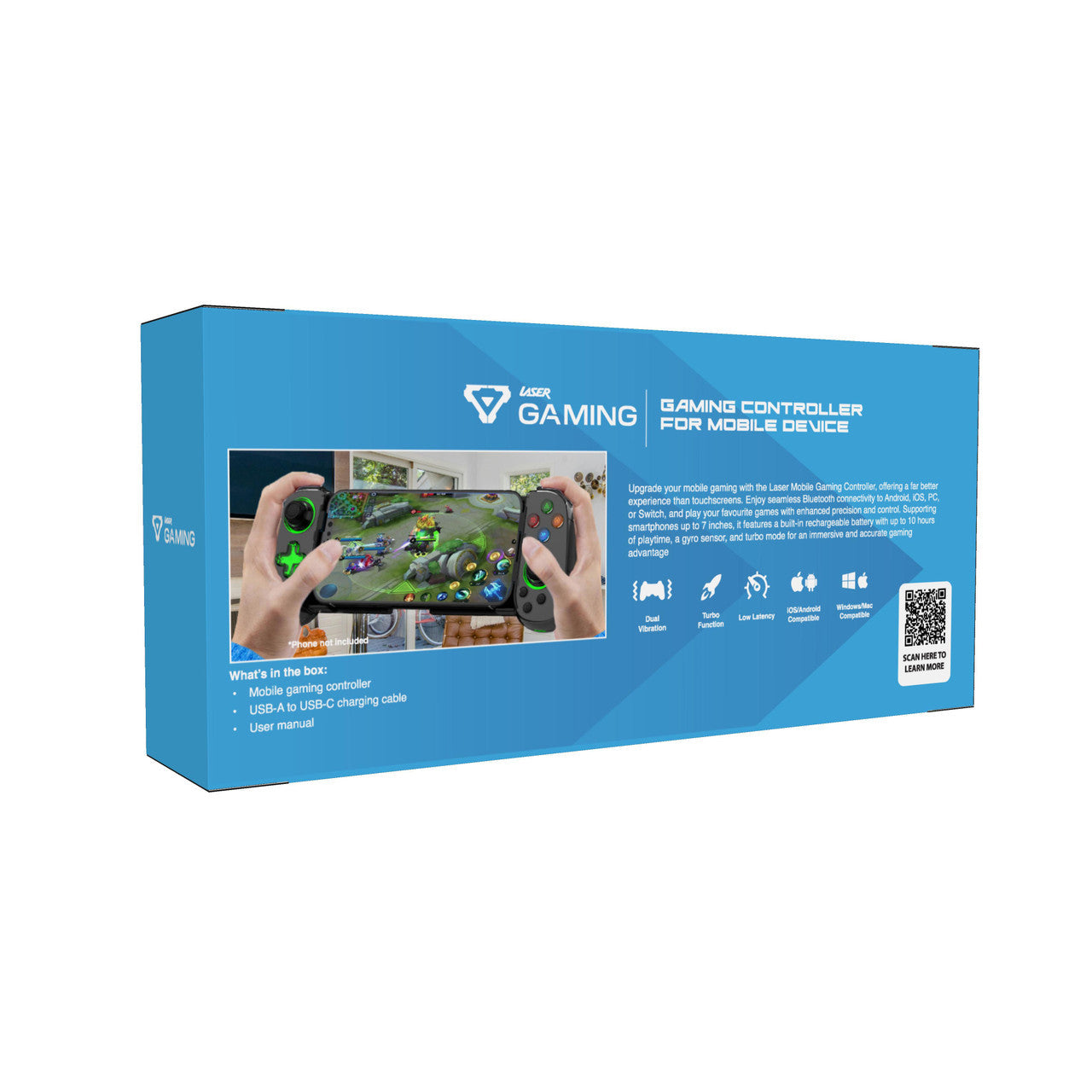 Laser Gaming Controller for Mobile Devices - Multi-Platform (Black)