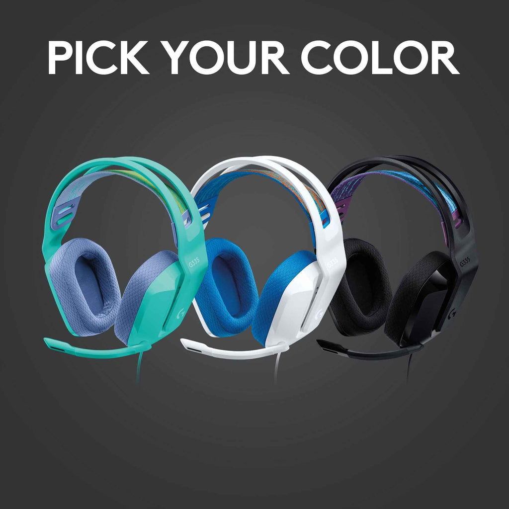 Logitech G335 Wired Gaming Headset (Mint)