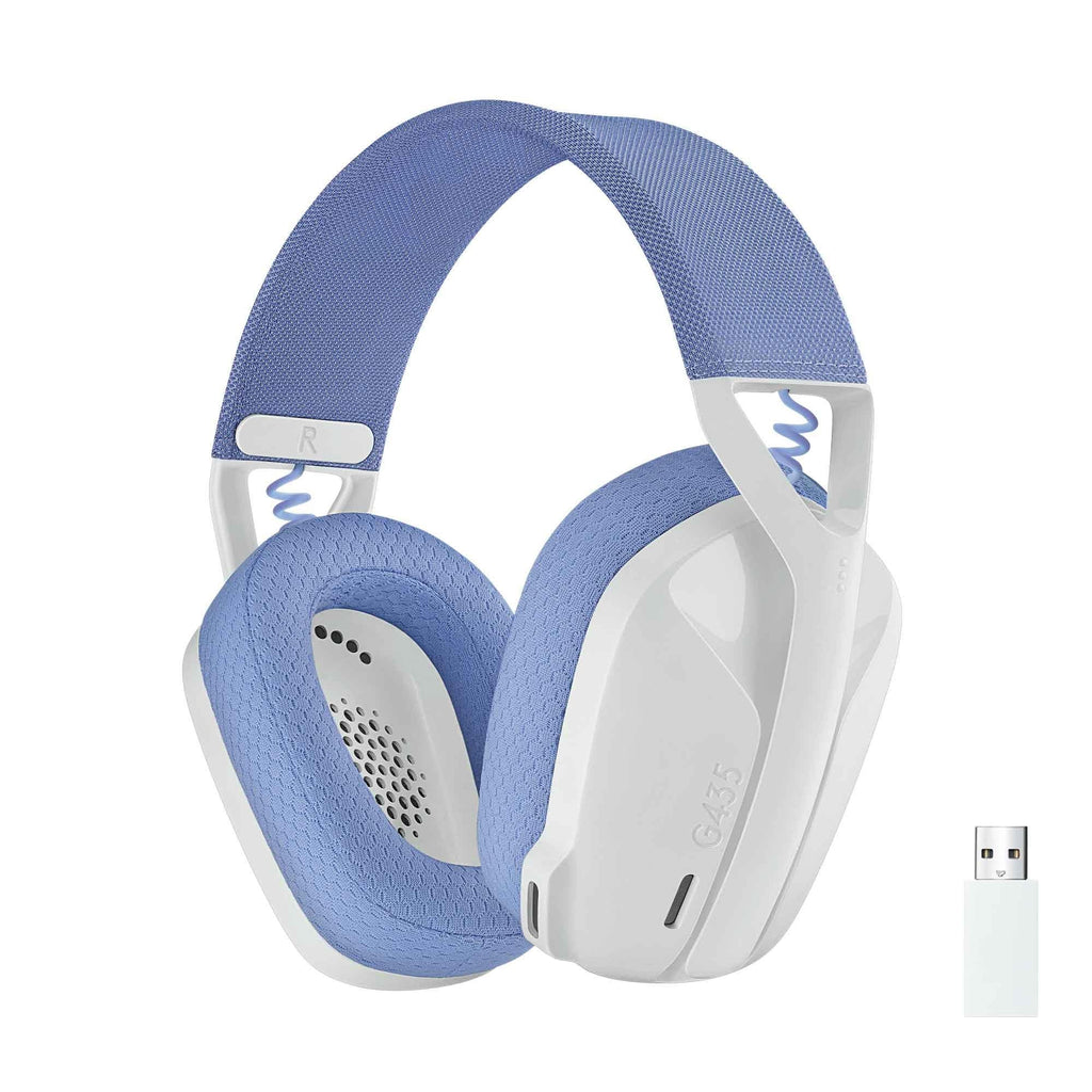 Logitech G435 LIGHTSPEED Wireless Gaming Headset (White)