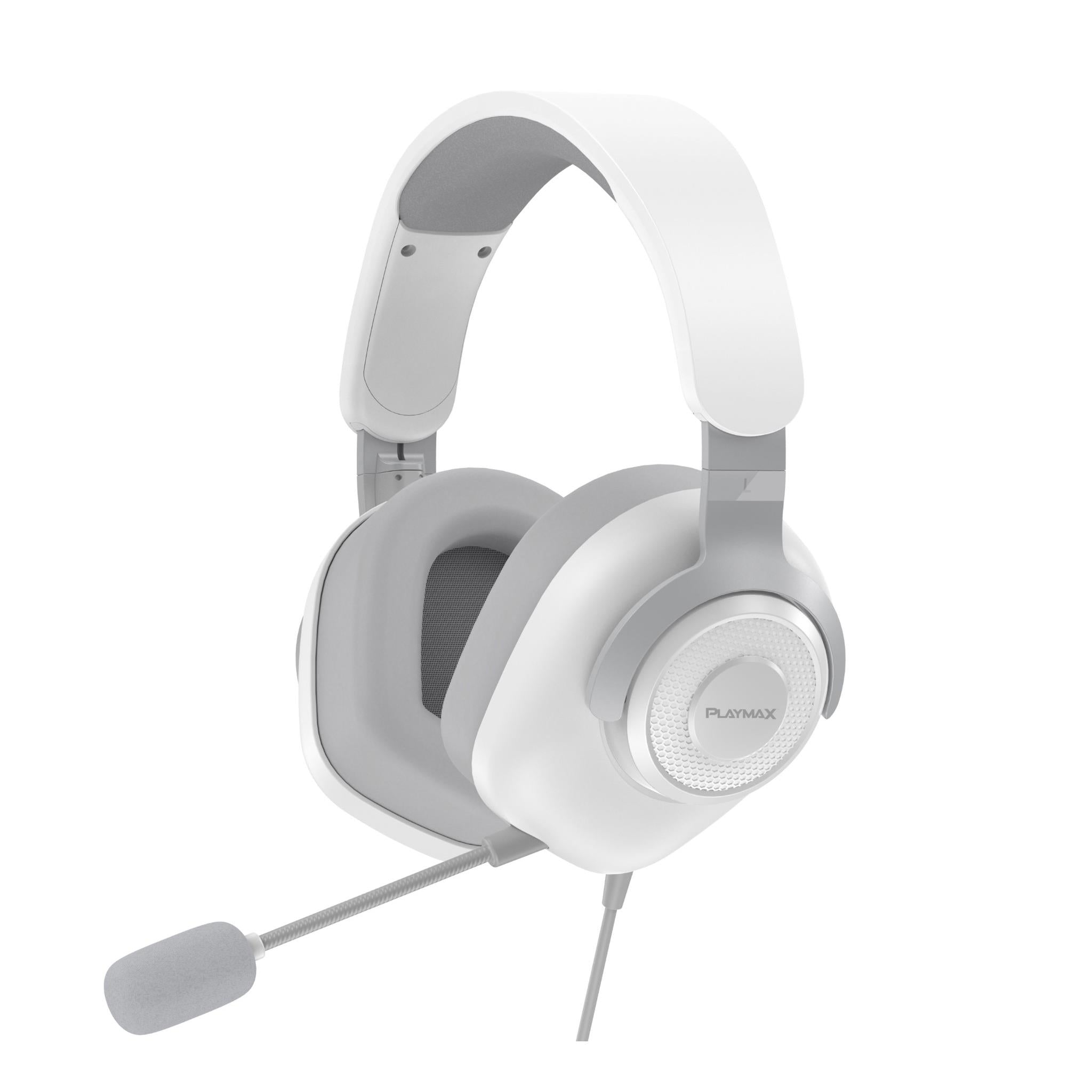 Playmax MX1 PRO Wired Gaming Headset (White)