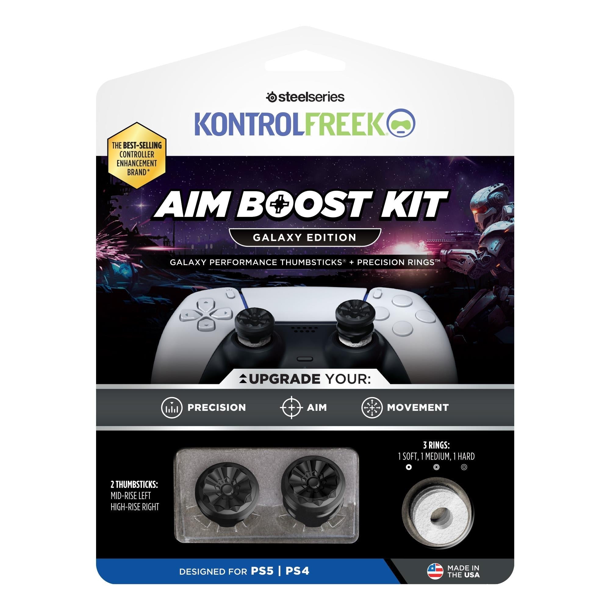 KontrolFreek Aim Boost Kit Galaxy Thumbsticks for Playstation