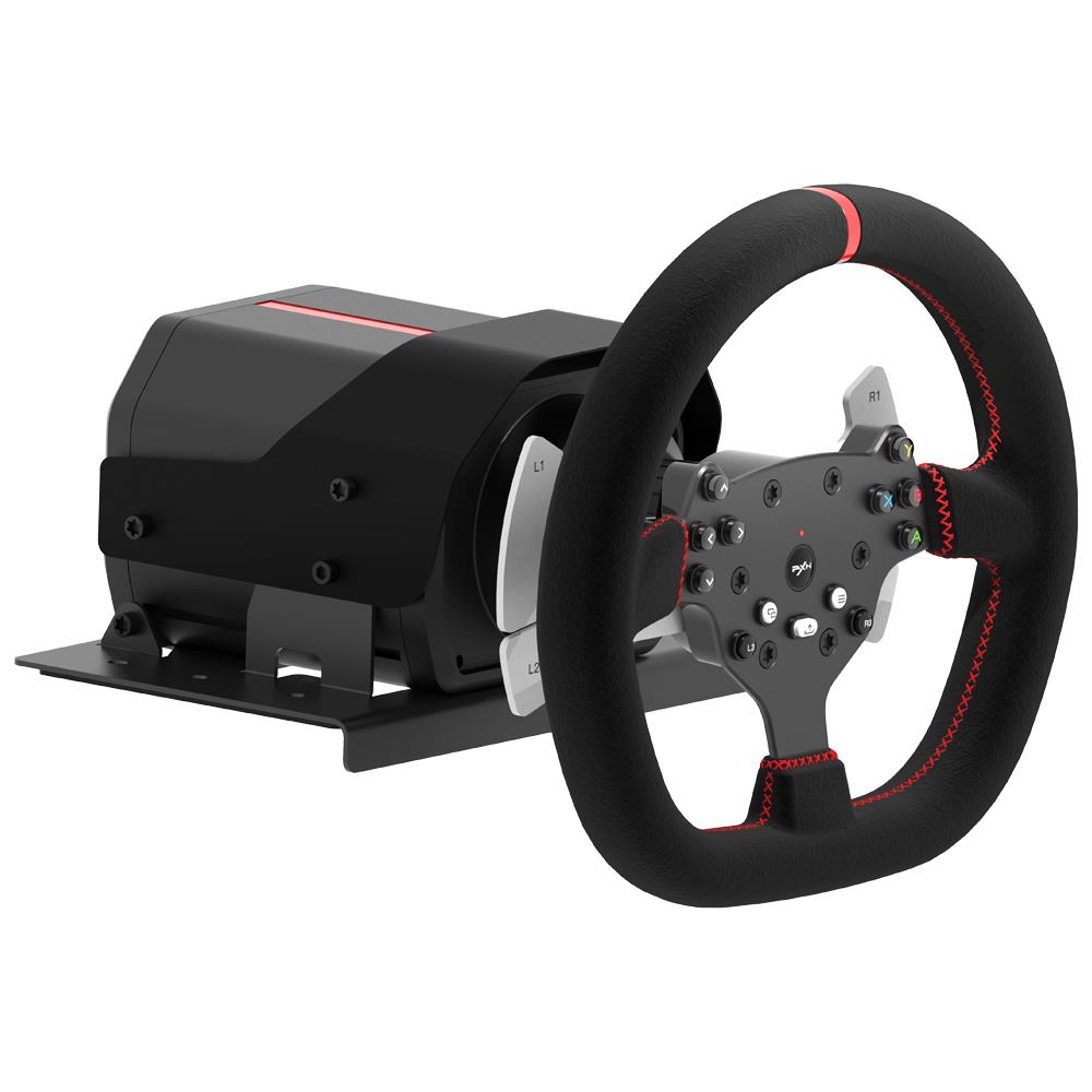 PXN V10 Premium Force Feedback 3-in-1 Steering Wheel Bundle