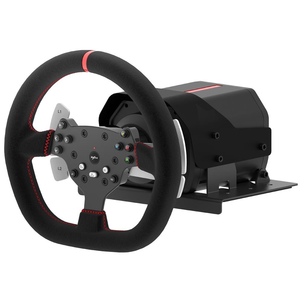 PXN V10 Premium Force Feedback 3-in-1 Steering Wheel Bundle