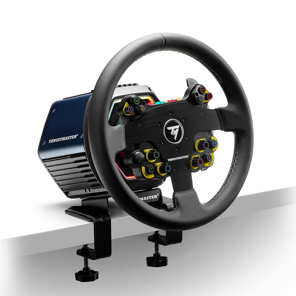 Thrustmaster EVO Racing 32R Leather, Round Leather-Wrapped Wheel Rim & Detachable Hub