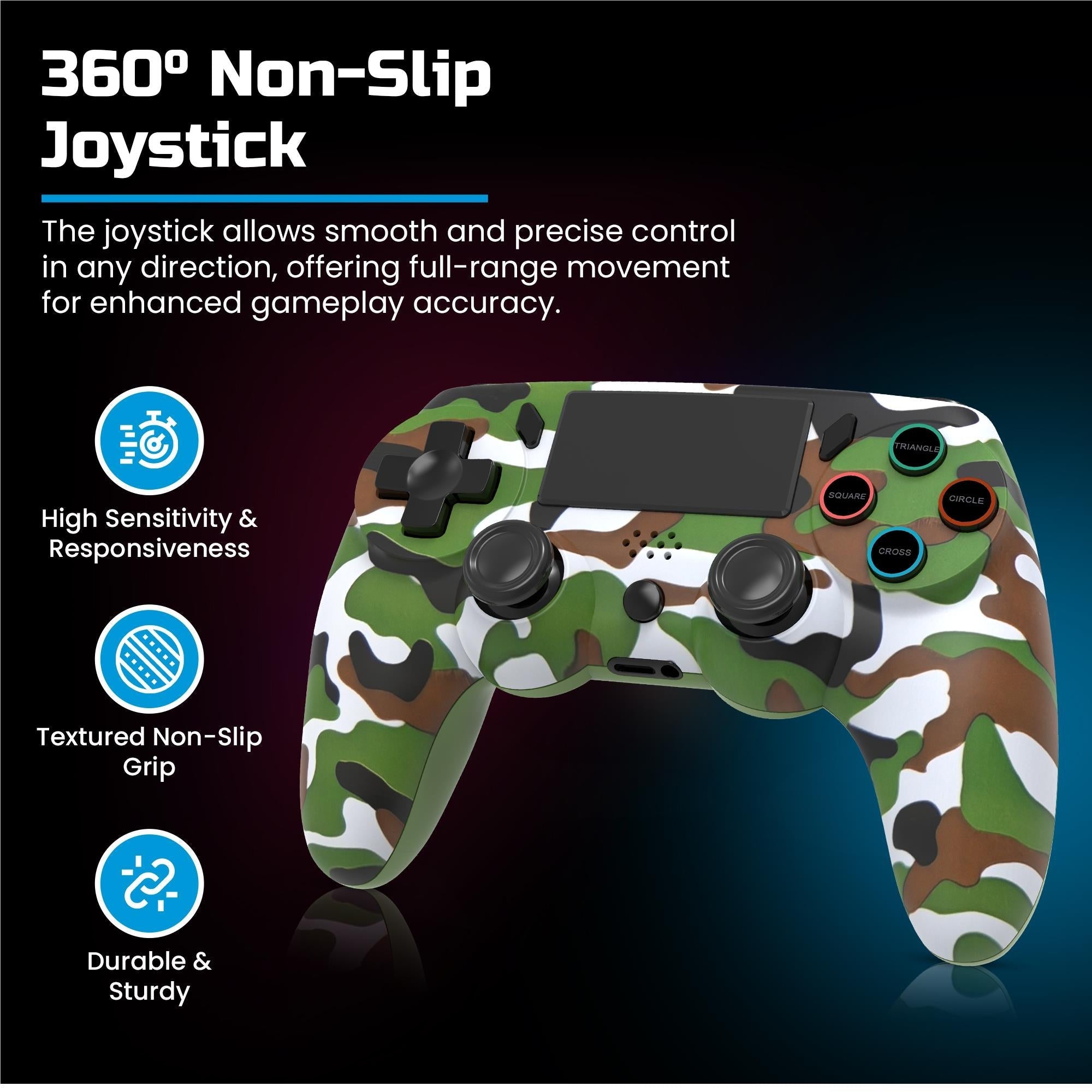 Playmax Wireless Controller for PS4 / PC (Camo)
